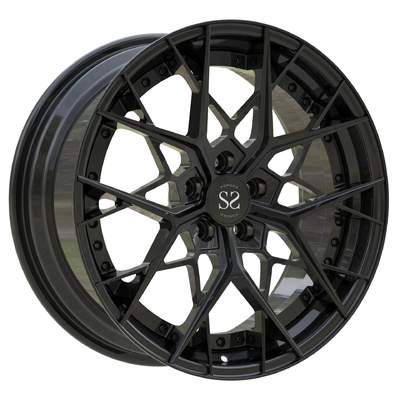 Merkez Namlu Dövme 2 Parça Tekerlekler Disk Mat Siyah RS3 Oto Araba Jantları